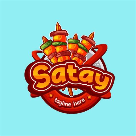 Premium Vector Korean Satay Food Mascot Logo