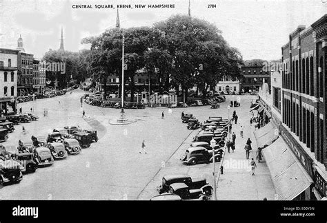 Central Square In Keene Nh Looking North Stock Photo Alamy