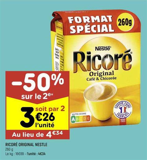 Promo Ricoré Original Nestlé chez Leader Price iCatalogue fr