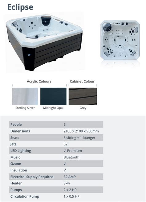 Platinum Spas Solar Range Eclipse The Hot Tub Club