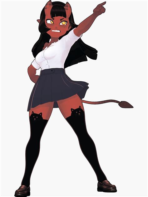 Meru The Succubus Sticker For Sale By Ublueduck Redbubble