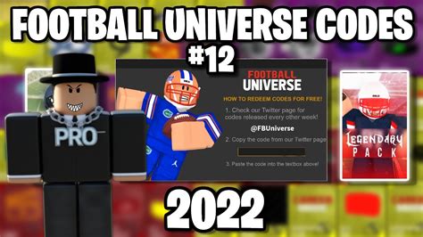 All New Code Roblox Football Universe 2022 Roblox 12 Youtube