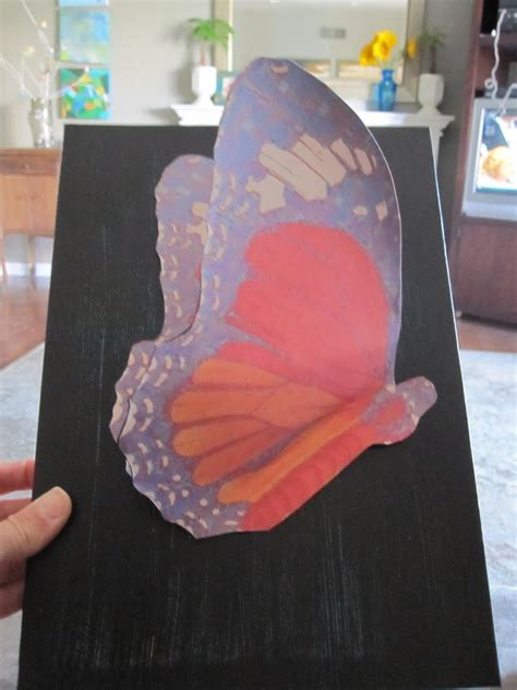 mintagehome: Craft 52 week 15: 3D Butterfly Art