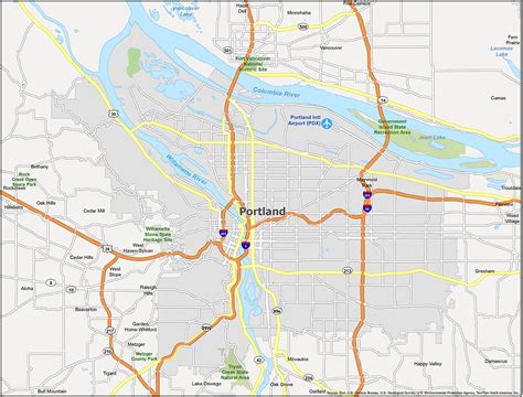 Portland Oregon Map - GIS Geography