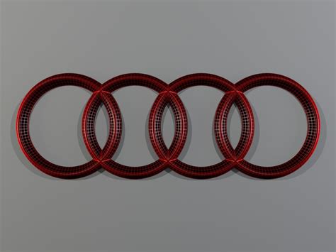 Audi Logo 3D Model - FlatPyramid