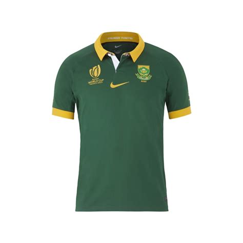 Orignal Nike Springboks Green And Gold Stadium Jersey Men S Showspace