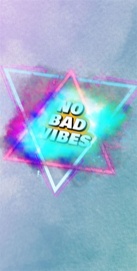 No Bad Vibes Aesthetic Colorful Hd Mobile Wallpaper Peakpx