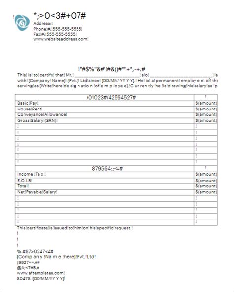 16 Free Salary Certificate Templates Pdf Word Doc Formats