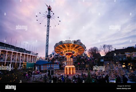 copenhagen tivoli gardens christmas  res stock photography  images