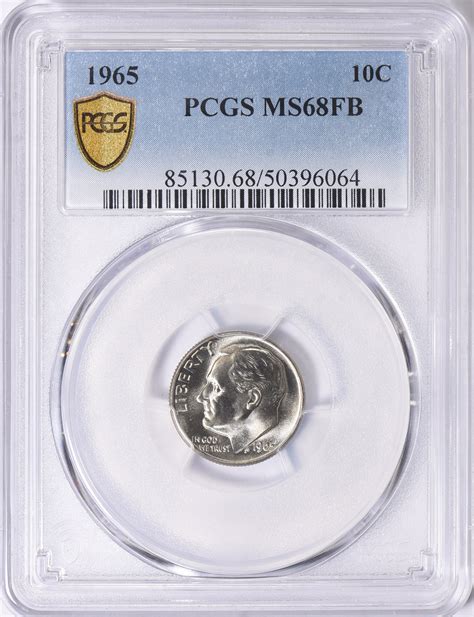 1965 Roosevelt Dime Pcgs Ms 68 Fb Item 1624693 Greatcollections