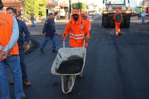 Comunica O Tchau Poeira In Cio Das Obras Em Pimenta Bueno