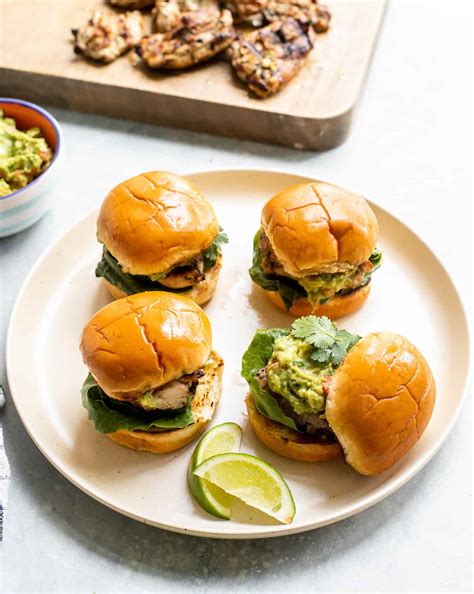 Grilled Cilantro Lime Chicken Sliders Story Little Broken