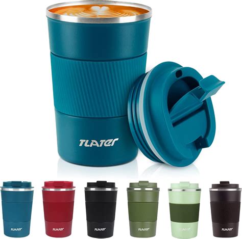 Tlater Travel Mug Insulated Coffee Cup With Leakproof Lids Reusable