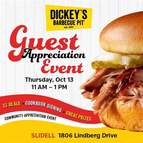 Dickeys Barbecue Pit Guest Appreciation Event Slidell Louisiana