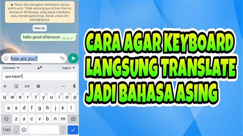 Cara Mengaktifkan Google Translate Terjemahan Otomatis Di Keyboard HP