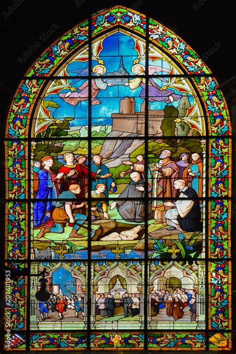 Stained Glass Windows In Cathedrals In Europe