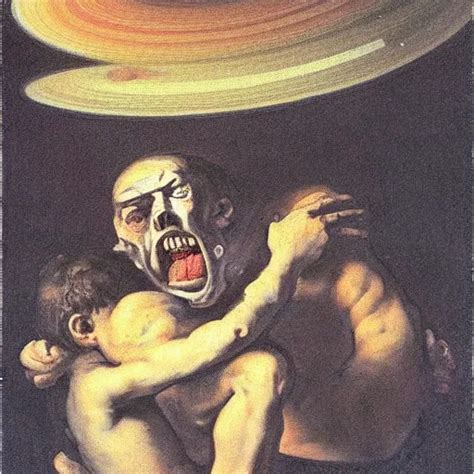 Saturn Devouring His Son Painting By Francisco Goya Stable Diffusion