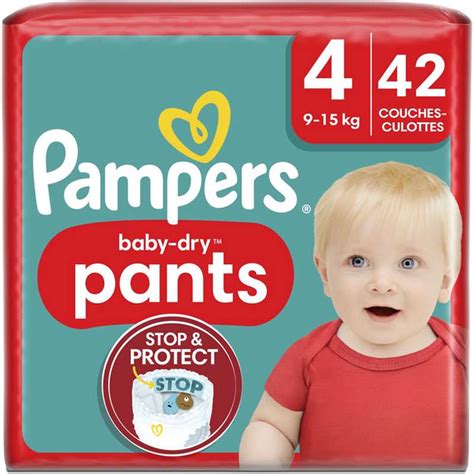 Couches Baby Dry Pants T4 9 15 Kg Pampers X 42 La Belle Vie