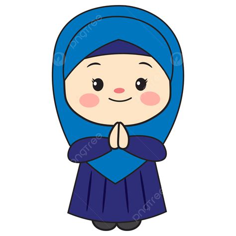 Chibi Women Muslimah Salam Salam Islam Muslimah PNG And Vector With