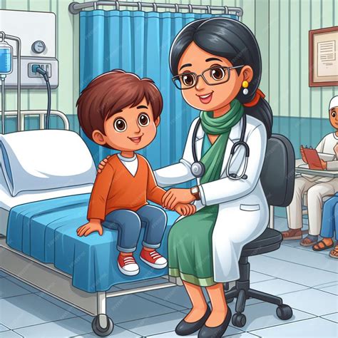 Premium Photo Doctor With Kids In Hospital Cartoon Images Cartoon