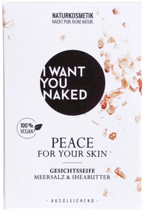 I Want You Naked Peace For Your Skin Face Soap G Ecco Verde