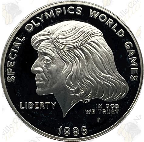 1995 Special Olympics Proof Silver Dollar Sku 1031 Nashville Coin