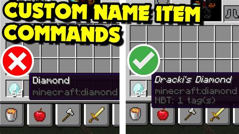 How to Give and Spawn CUSTOM NAMED ITEMS | Minecraft 1.19-1.20.4 ...