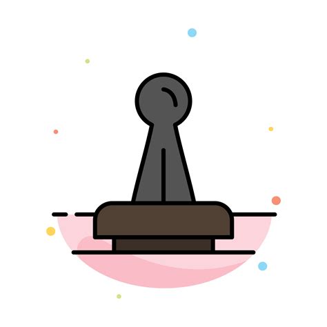 stamp approval authority legal mark rubber seal abstract flat color