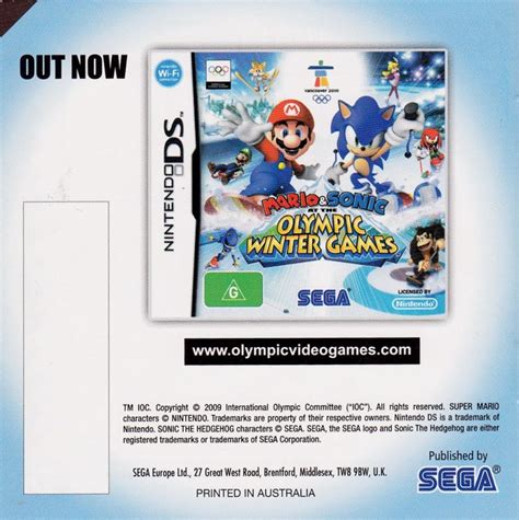 Sonic Classic Collection (Limited Edition) (2010) Nintendo DS box cover ...