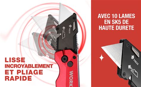 Workpro Cutter Professionnel Pliant Cutter Utilitaire Avec M Canisme