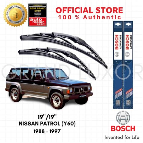 Bosch Advantage Wiper Blade Set For Nissan Patrol Y