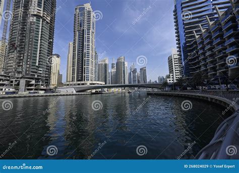 Dubai Marina Residential Area Editorial Stock Image Image Of Pier