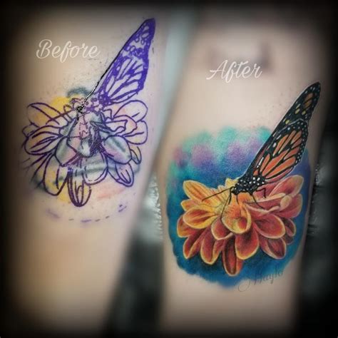 Butterfly Cover Up By Haylo By Haylo Tattoonow