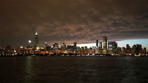 Chicago Skyline Time Lapse at Stock Footage Video (100% Royalty-free ...