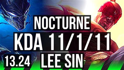 NOCTURNE Vs LEE SIN JNG 11 1 11 1000 Games Legendary 900K