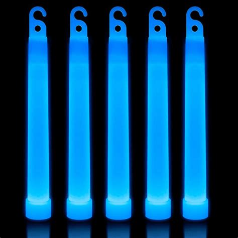 6'' Premium Glow Sticks - Blue | GlowUniverse.com