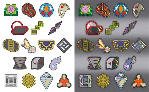 Free To Use Custom Pokemon Gym Badges By Icycatelf On Deviantart