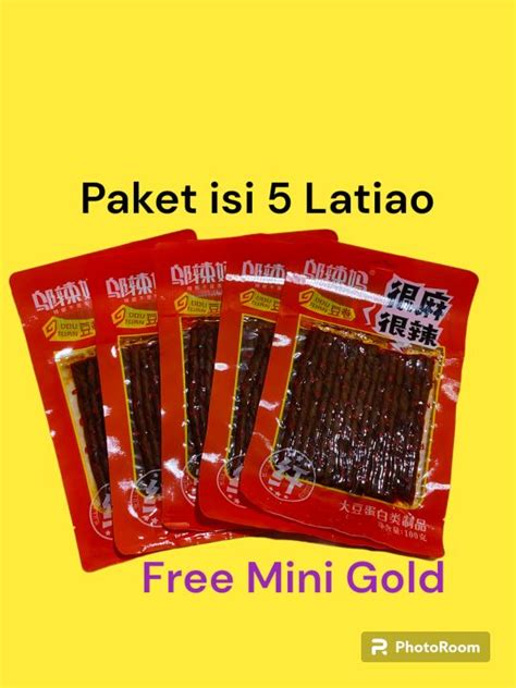 Paket Isi 5 Latiao Hot Spicy 100 G Original Wulama Lazada Indonesia
