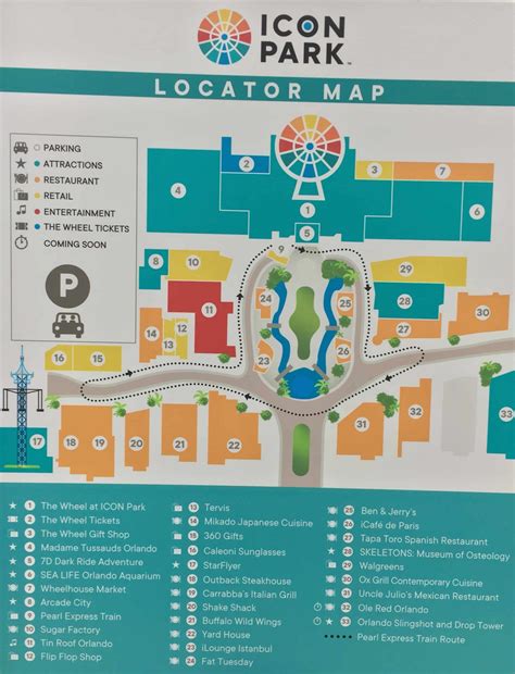 ICON Park locator map | Things to do in ICON Park Orlando