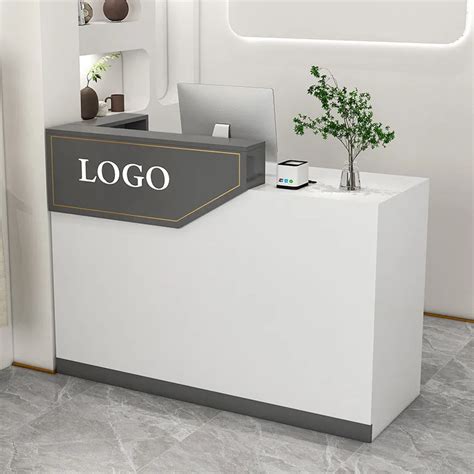 Office Desk Wood Modern Small Office Customer Service Counter Front