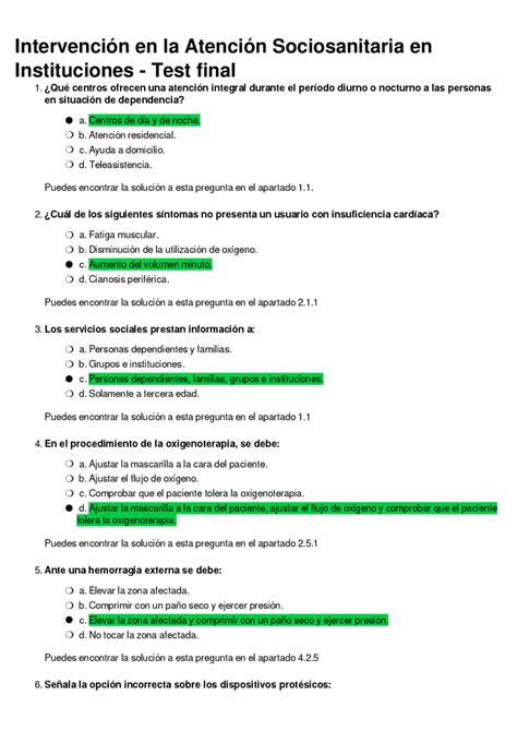 Prepárate Para El Examen De Atención Sociosanitaria En Instituciones Con Estos Tests Cheque