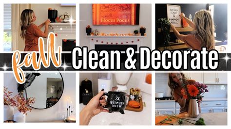 NEW FALL CLEAN AND DECORATE WITH ME FALL HALLOWEEN DECOR TIFFANI