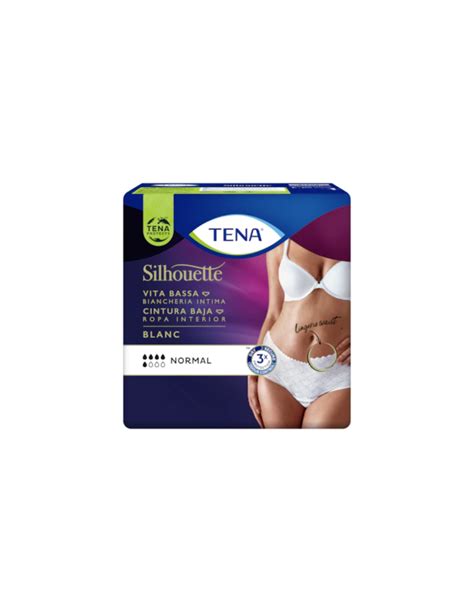 Tena Silhouette Braga Cintura Baja Blanca T L Unid