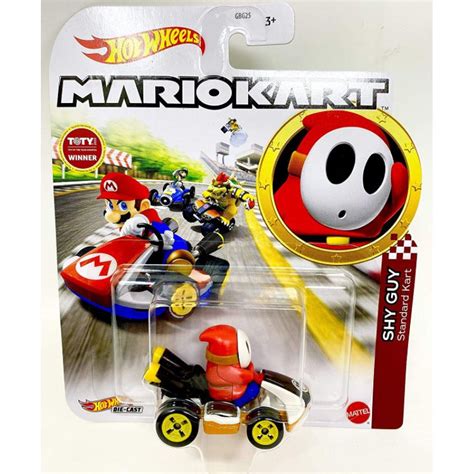 Hot Wheels Mario Kart Shy Guy Standard Kart Super Mario Bros Carded Shopee Malaysia