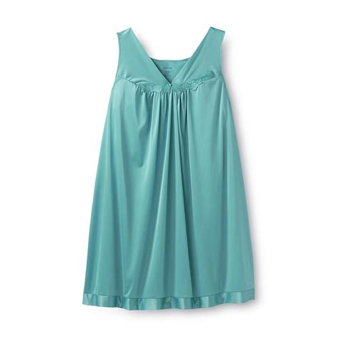 Vanity Fair Womens Plus Sleeveless Nightgown Sears