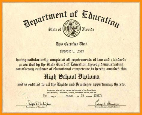 Printable Real Ged Certificate