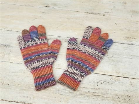 KNITTING PATTERN Gloves for Kids Finger Tips Glove Pattern - Etsy