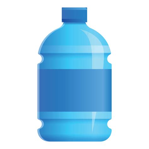 Icono De Botella De Agua Grande Estilo De Dibujos Animados