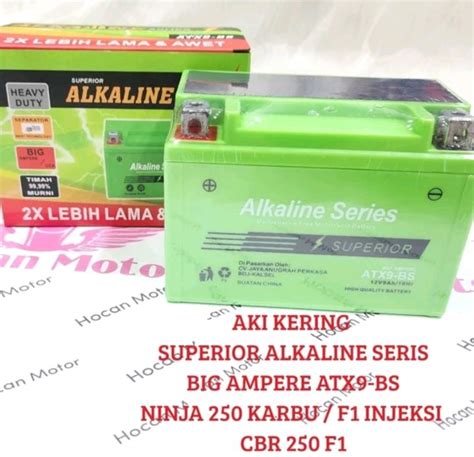 Aki Alkaline Seris Superior Kawasaki Ninja Lama F Injeksi Pnp