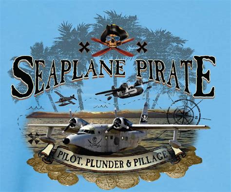 Long-Sleeved Sport Shirt - Seaplane Pirate - Seaplane Pilots Association